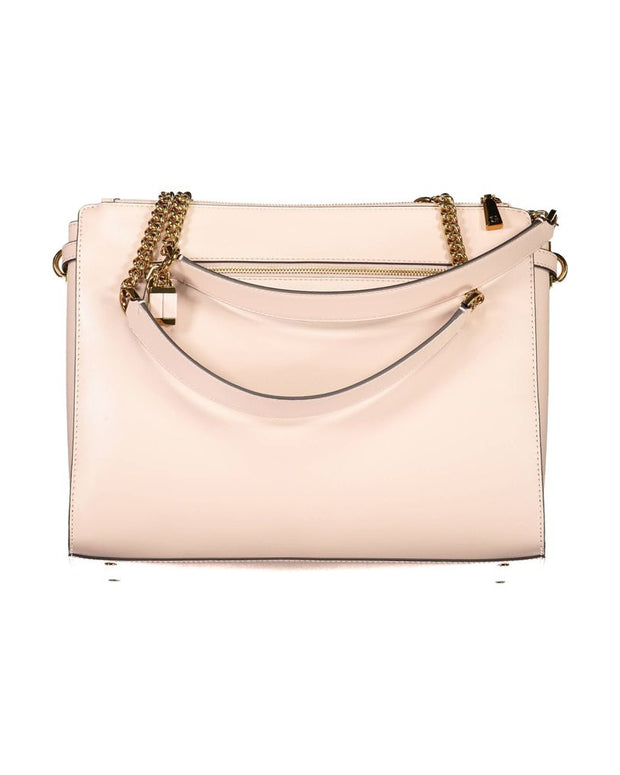 Pink Polyethylene Handbag