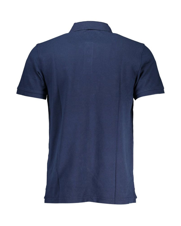 Blue Cotton Polo Shirt