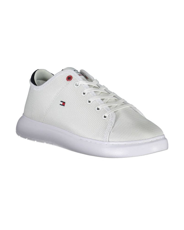 White Polyester Sneaker