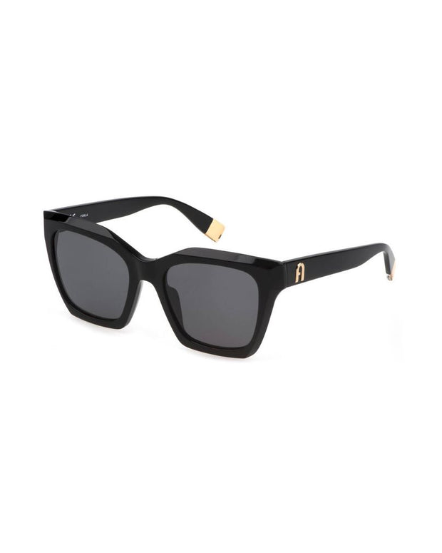 Black Acetate Women Sunglass