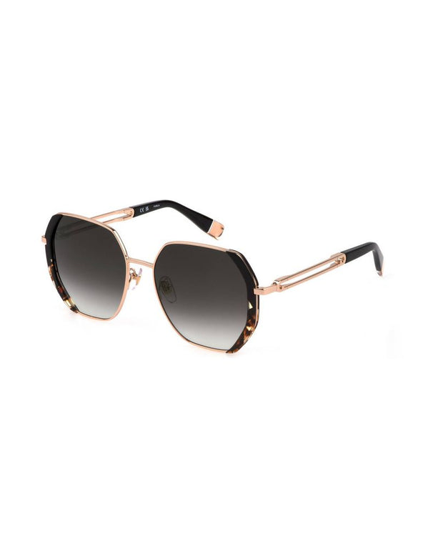 Gold Metal Women Sunglass