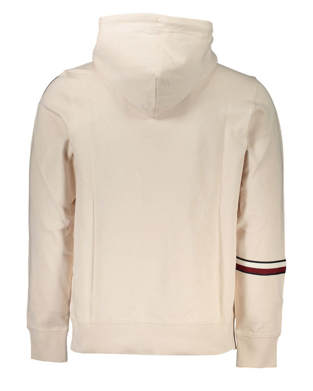 Beige Cotton Men Sweater