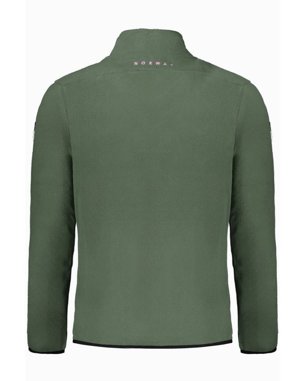 Green Polyester Men Sweater
