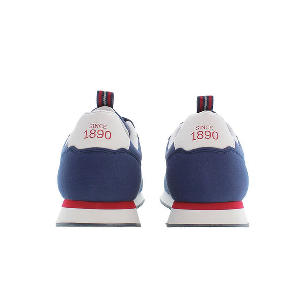 Blue Polyester Sneaker