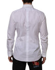 White Bib Cotton Popline GOLD Men Formal Shirt