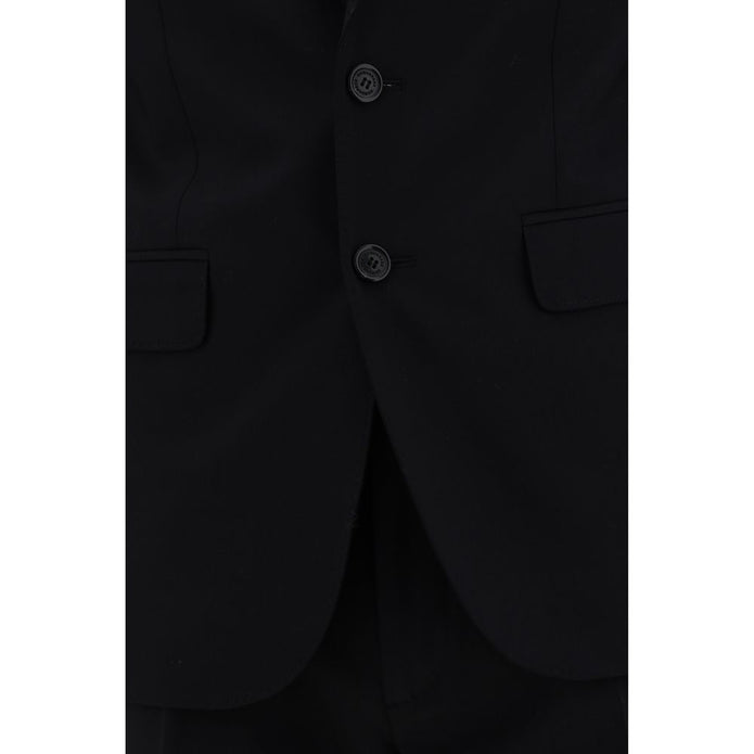 Black Fleece Wool Two-Piece Suit
