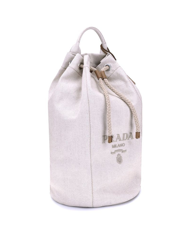 Linen Bucket Bag