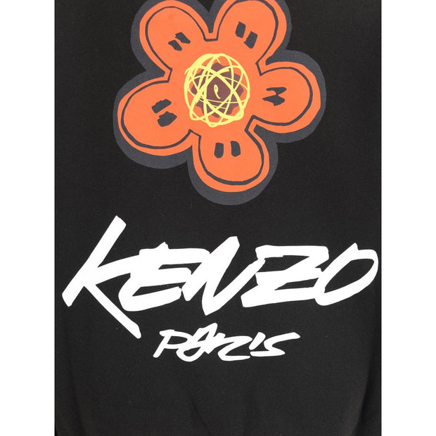 Black Cotton Sweatshirt