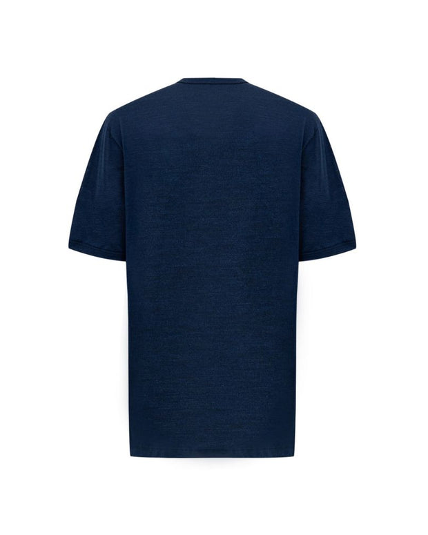 Blue Silk T-Shirt