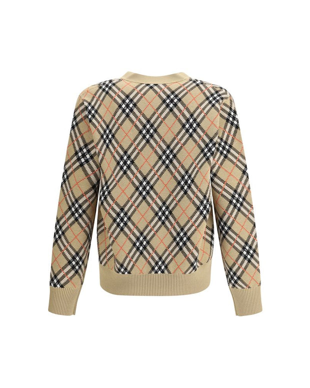 Archive Check wool Cardigan