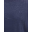 Blue Fleece Wool Turtleneck