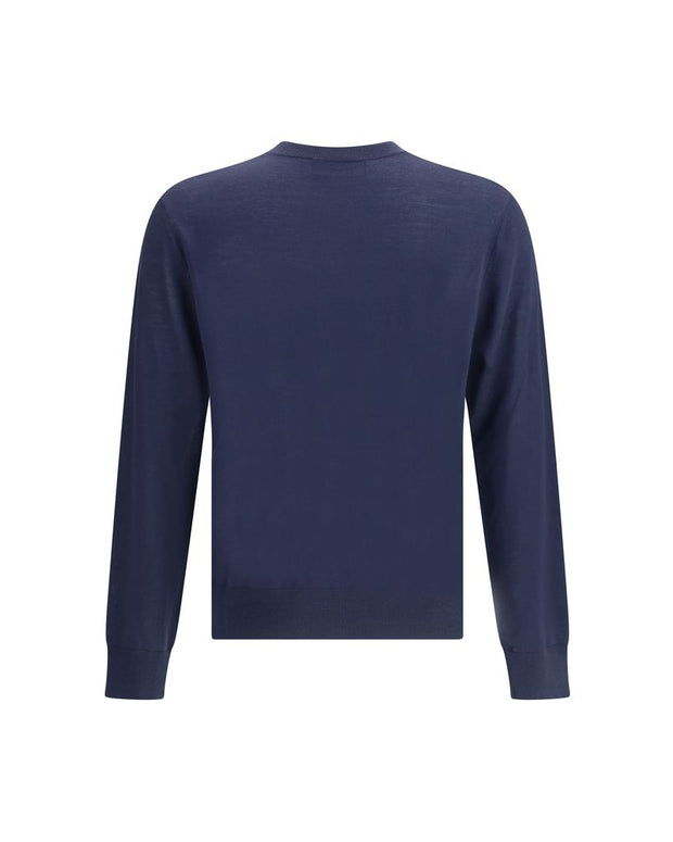 Blue Fleece Wool Sweatshirt