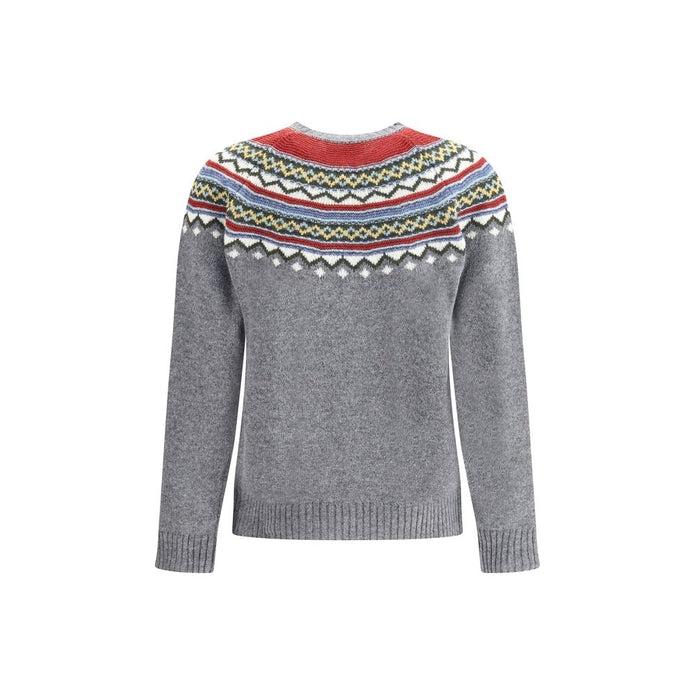 Gray Fleece Wool Sweatshirt