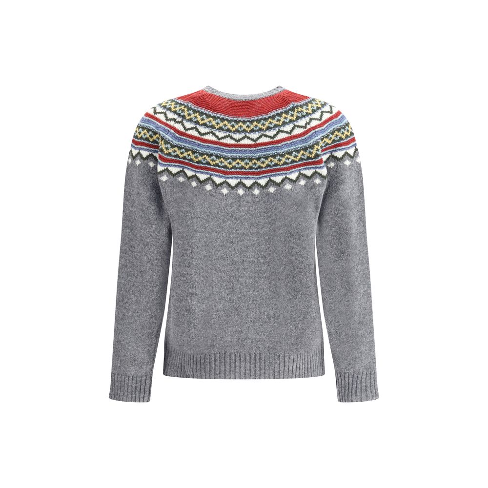 Gray Fleece Wool Sweatshirt