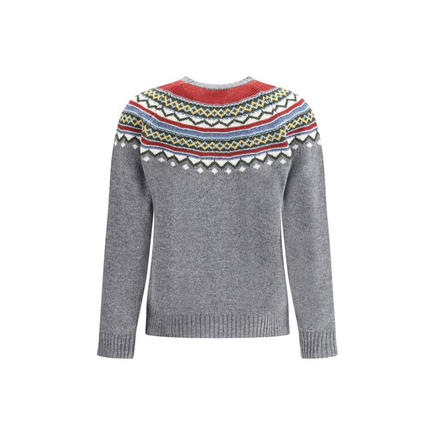 Gray Fleece Wool Sweatshirt