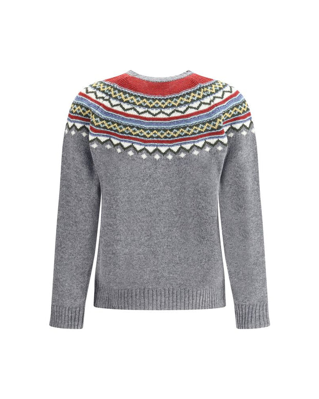 Gray Fleece Wool Sweatshirt