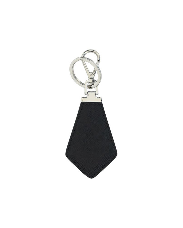 Saffiano leather Keyring
