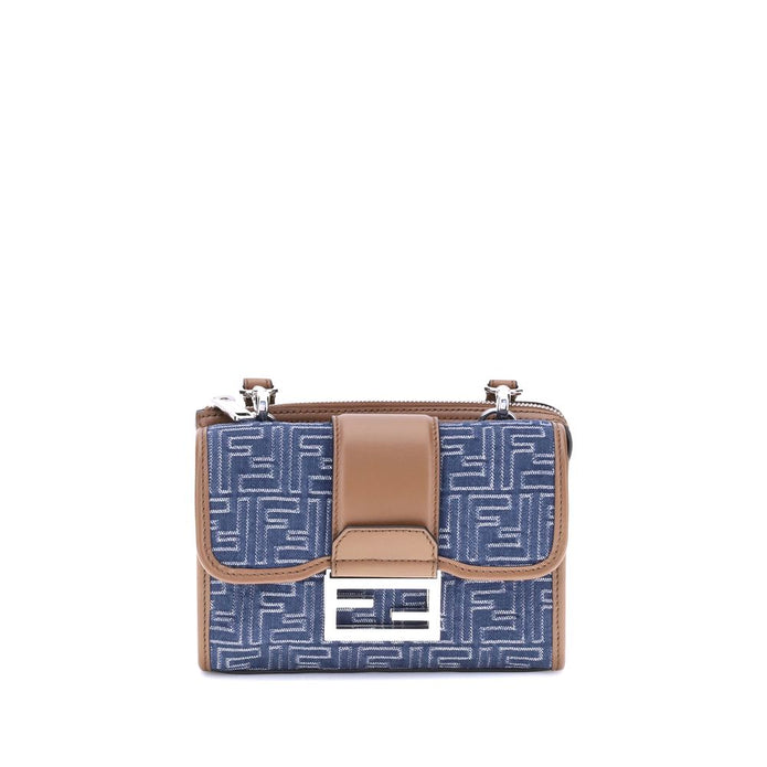 Blue Cotton Shoulder Bag