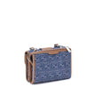 Blue Cotton Shoulder Bag
