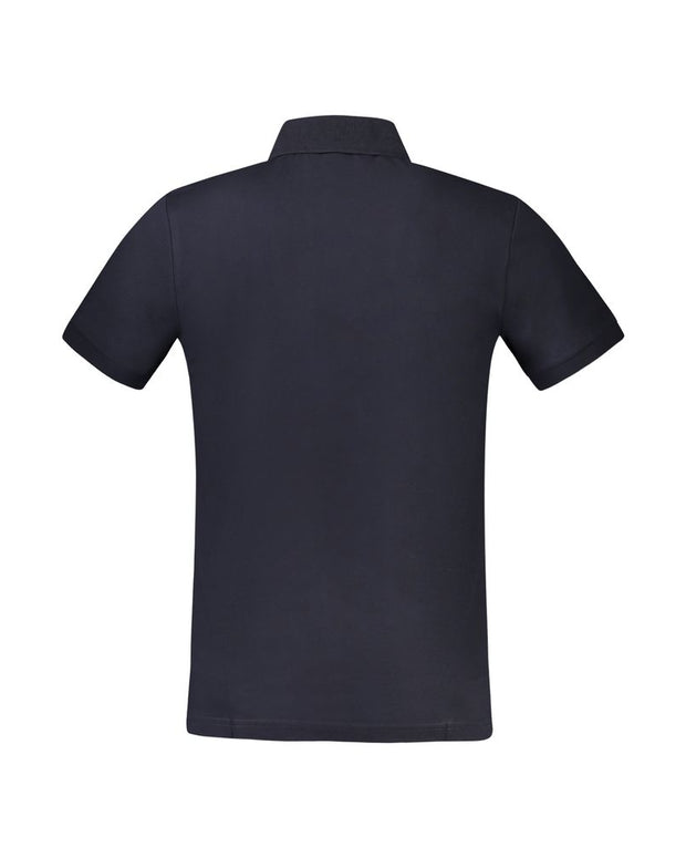 Blue Cotton Polo Shirt
