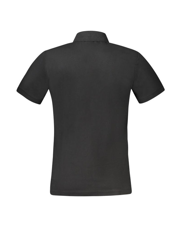 Black Cotton Polo Shirt