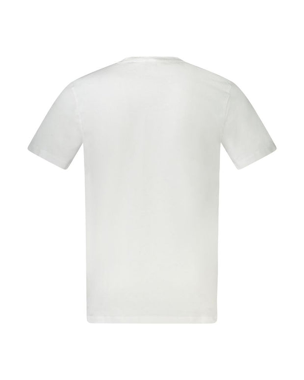 White Cotton Men T-Shirt