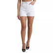 White Front Lace High Waist Hot Pants Shorts