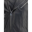 Black Calf Leather Bos Taurus Biker Jacket