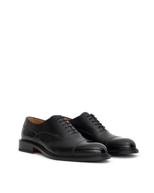 Black Leather Oxfords And Derby