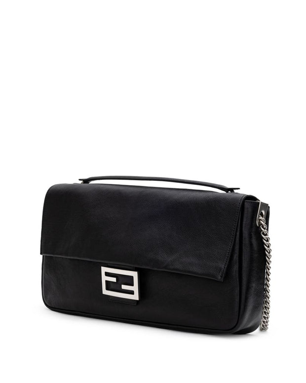 Black Leather Shoulder Bag