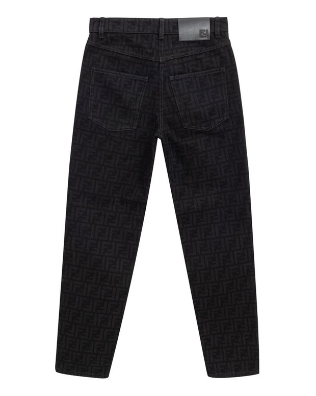 Black Cotton Jeans Denim
