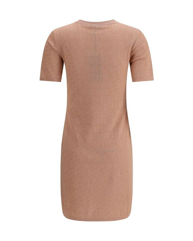 FF pattern midi Dress