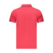 Red Cotton Men Polo Shirt