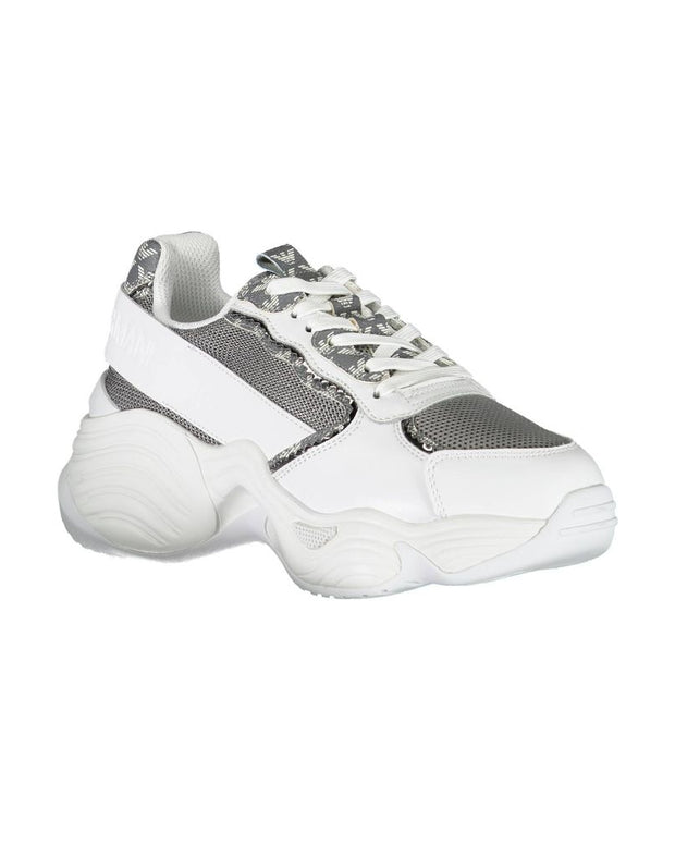 White Polyester Sneaker