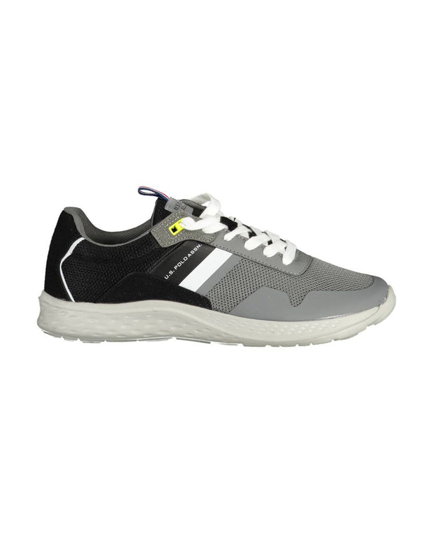 Gray Polyester Sneaker