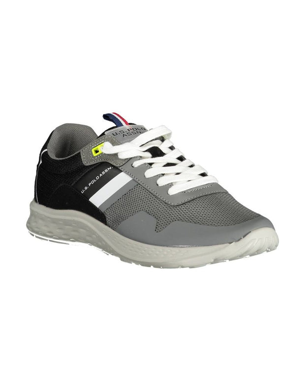 Gray Polyester Sneaker
