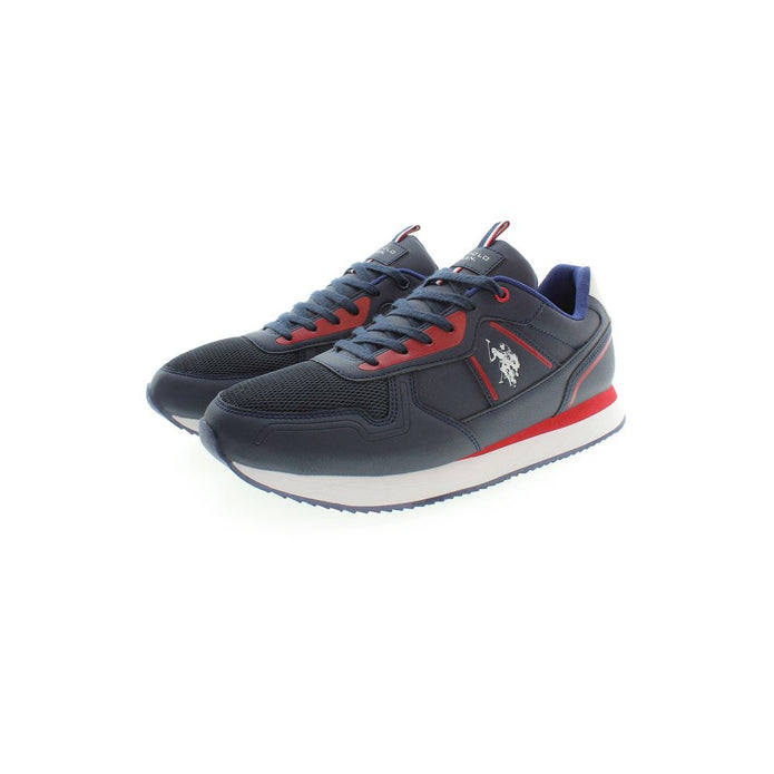 Blue Polyester Sneaker