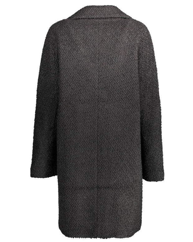 Black Polyester Jackets & Coat