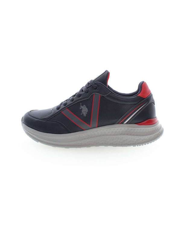 Blue Polyester Sneaker