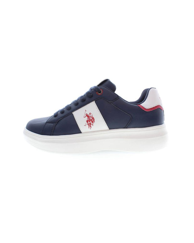 Blue Polyester Sneaker