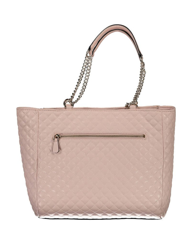 Pink Polyethylene Handbag