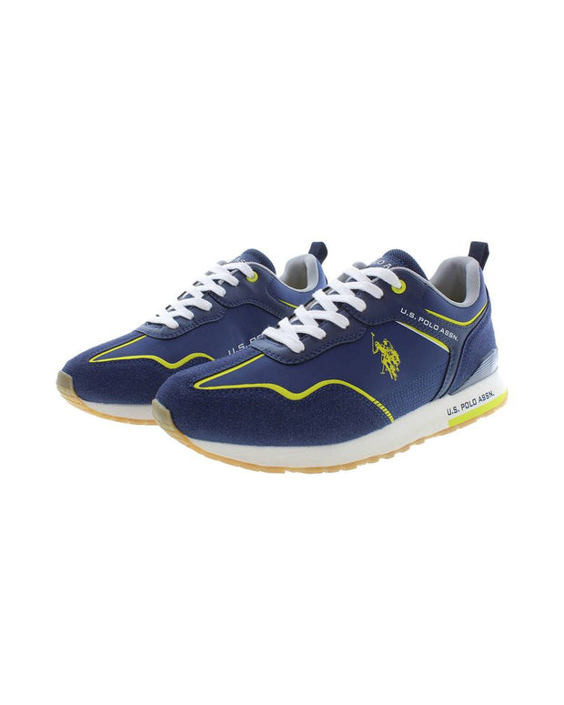 Blue Polyester Sneaker