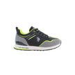 Black Polyester Sneaker
