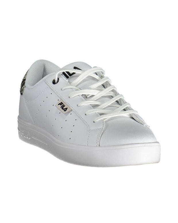 White Polyester Sneaker