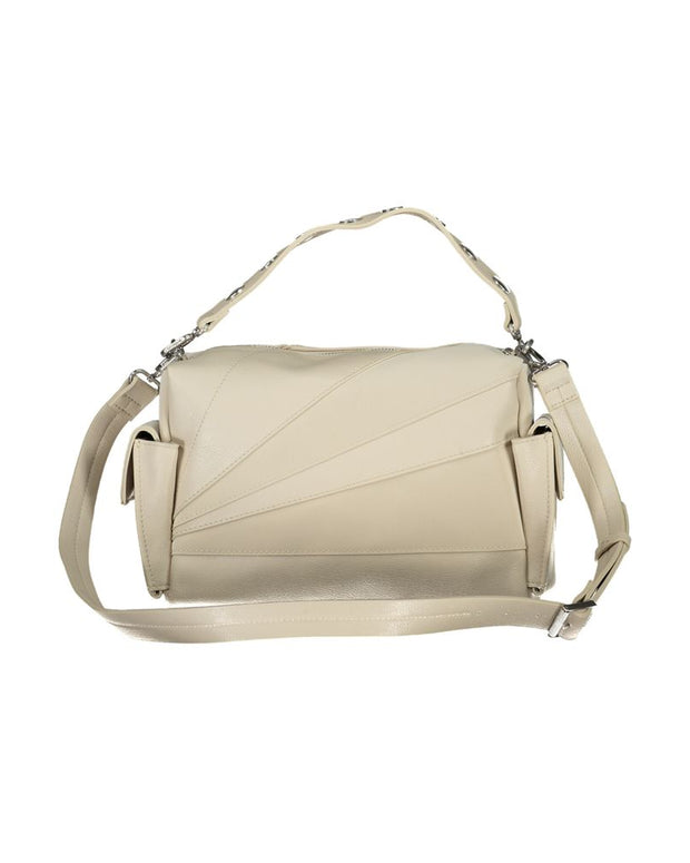 Beige Polyethylene Handbag