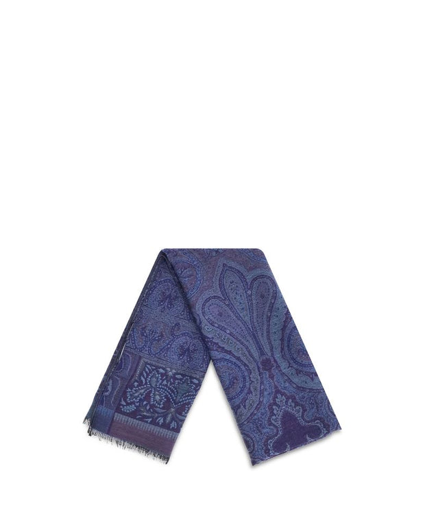jacquard wool and silk Scarf