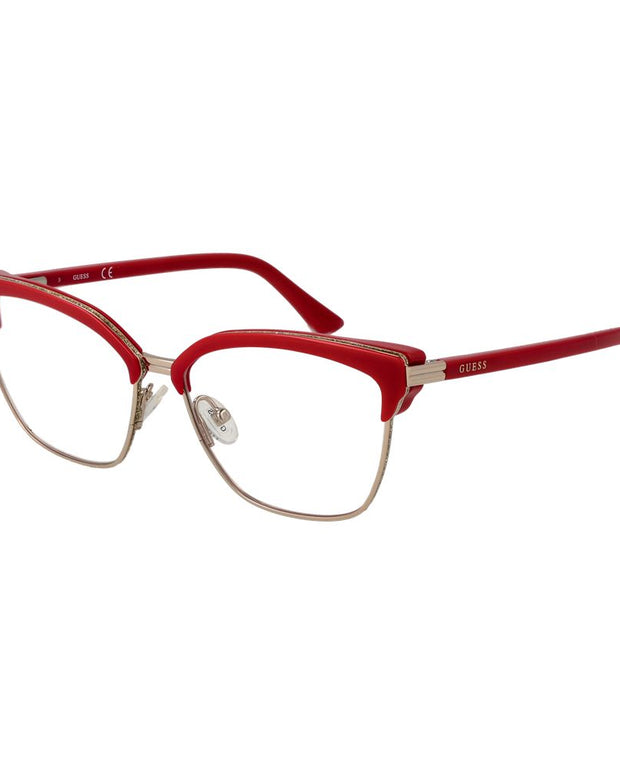 Red Stainless Steel Glasses (Frames)
