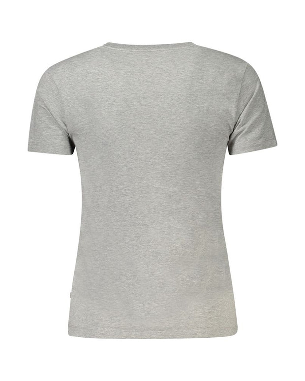 Gray Cotton Tops & T-Shirt