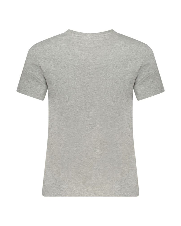 Gray Cotton Tops & T-Shirt