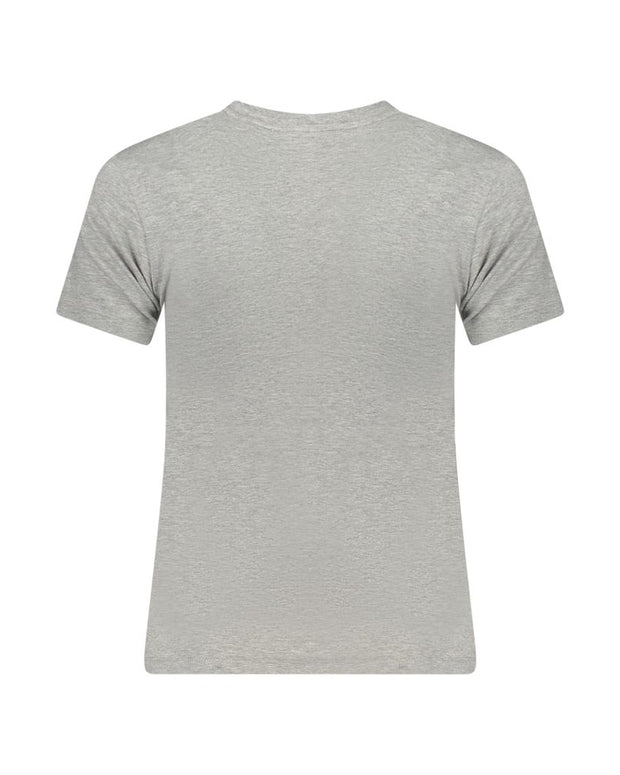 Gray Cotton Tops & T-Shirt